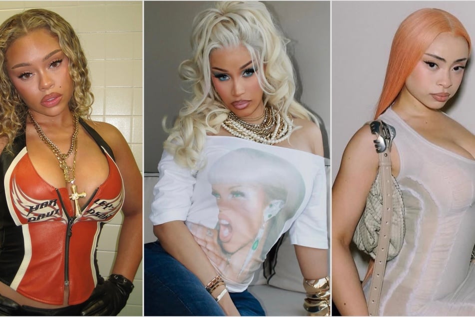 Cardi B clarified her comments about Latto (l) after the rapper dissed her collaborator in a leaked rant about Ice Spice.