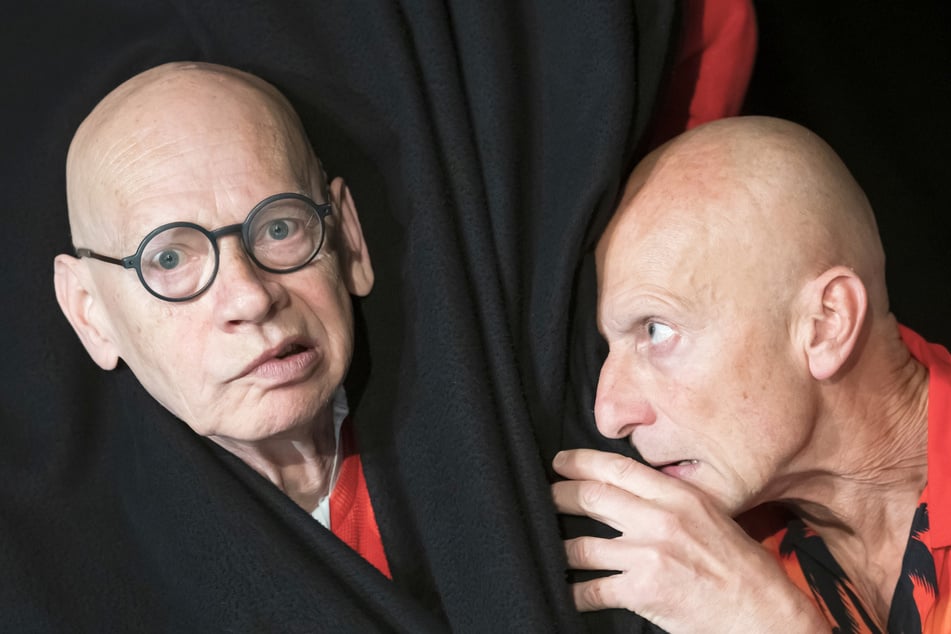 Zwei wichtige Mimen des Festivals: Anton Adasinskij (r.) und Ralf Herzog (72).