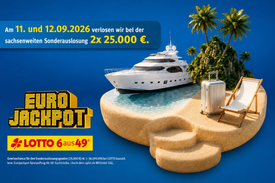 Verpasst nicht Eure Chance auf 2x 25.000 Euro Reisegeld zur exklusiven Sonderauslosung in Sachsen.