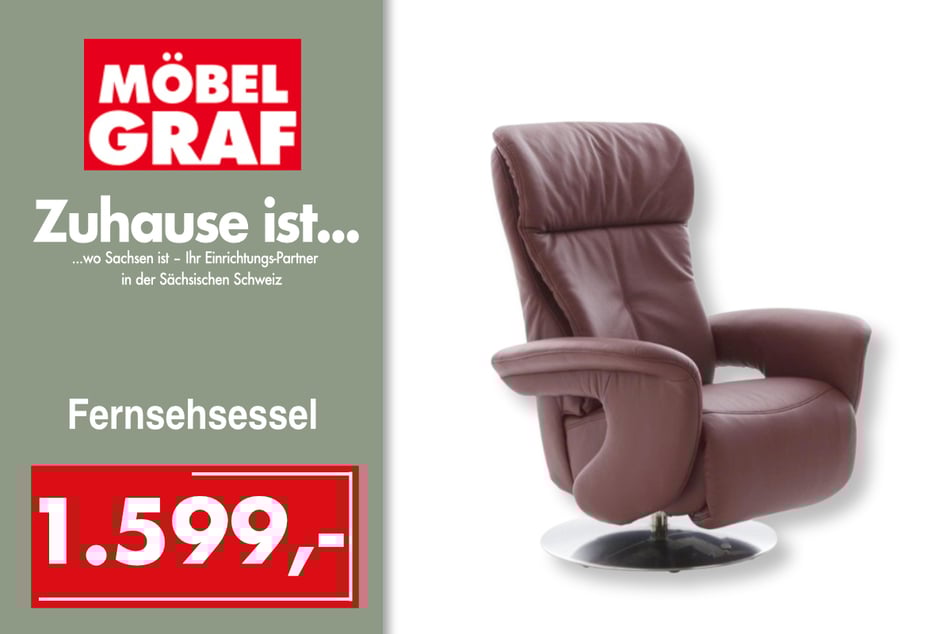 Der Fernsehsessel Chiana
für 1.599 Euro.