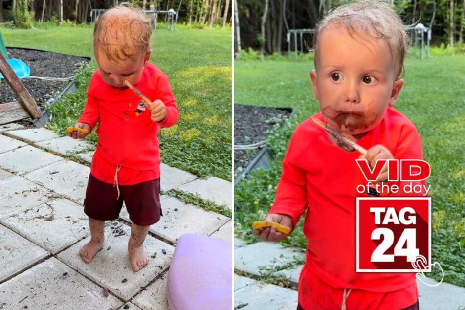 viral videos: Viral Video of the Day for September 1, 2025: Chocolate-covered boy has TikTok laughing
