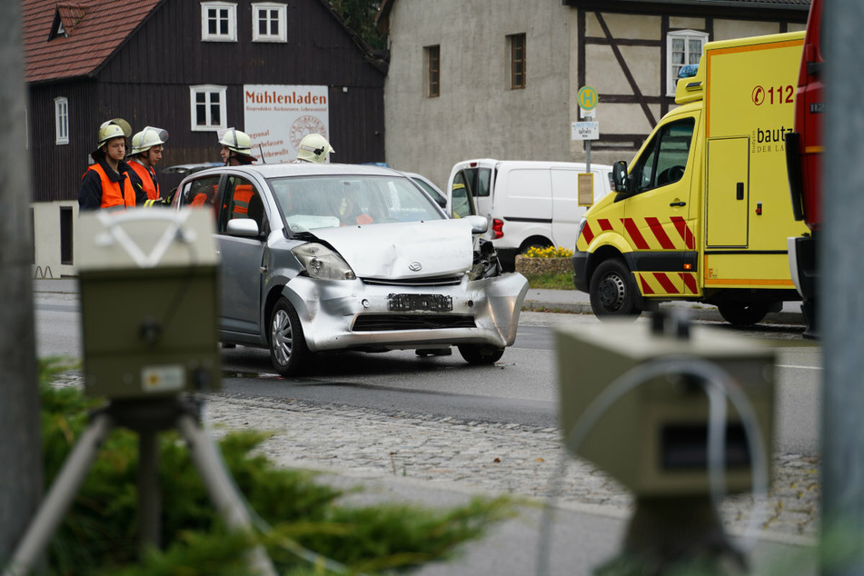 Der Daihatsu konnte nicht mehr bremsen und fuhr auf einem Nissan auf.