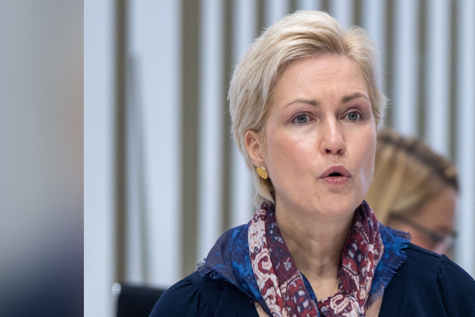 Manuela Schwesig (46, SPD), Ministerpräsidentin von Mecklenburg-Vorpommern, spricht im Landtag.