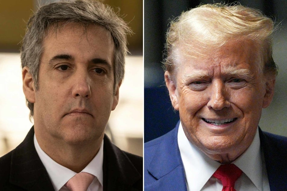 Donald Trump's (r.) one-time fixer and the star prosecution witness in the former president’s historic criminal trial Michael Cohen (l.) testified Monday in a dramatic courtroom face-off with his former boss.