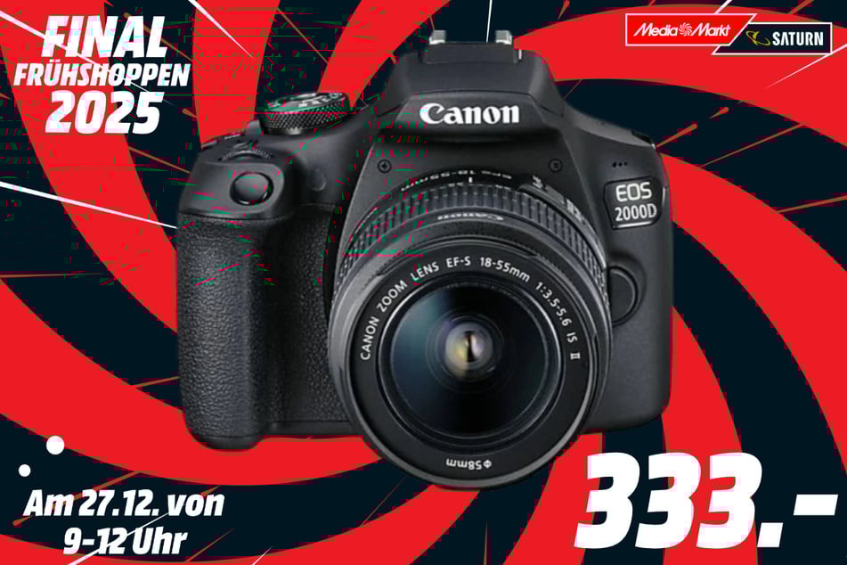 Canon-Spiegelreflexkamera für 333 Euro.