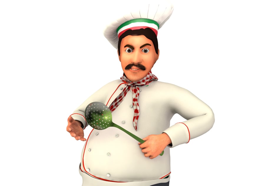 Der Italiener Luciano steuert Steinpilz-Ravioli bei.