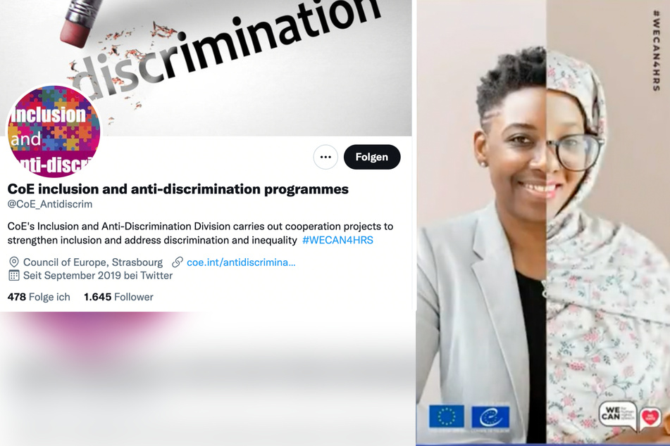 Für Tweets des Europarates über das Kopftuch in einer Kampagne zu Vielfalt gab es heftige Kritik aus Frankreich.