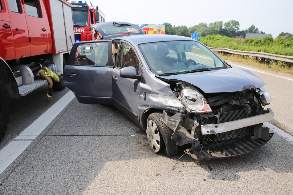 Am Samstagnachmittag überschlug sich ein Auto auf der A23 mehrmals.