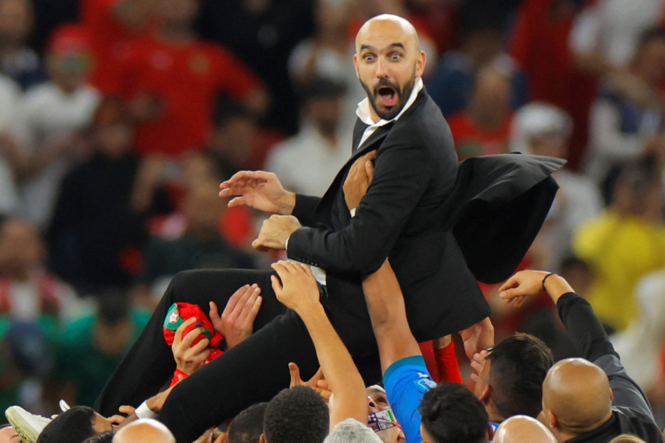 Marokko-Coach Walid Regragui führte seine Mannschaft ins WM-Halbfinale.