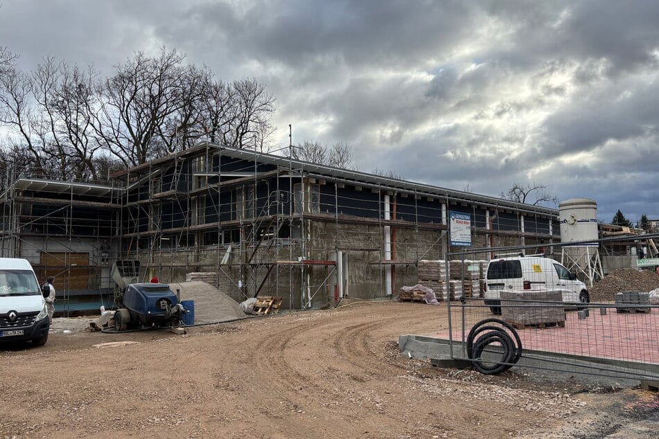 Der NORMA auf der Plauensche Straße 57 in Werdau wird noch gebaut.