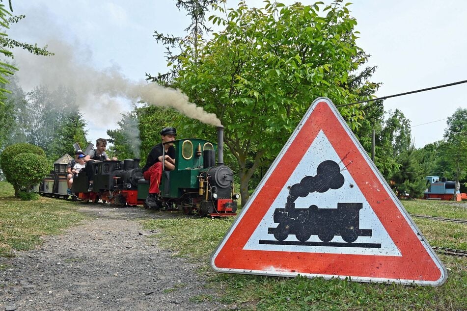 Der Eisenbahnpark in Markkleeberg ist für Jung und Alt Kult.