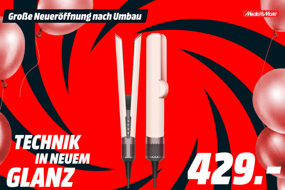 Dyson-Haarglätter für 429 Euro.