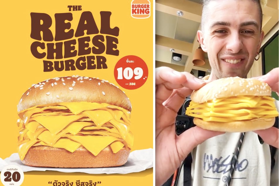 Nichts als Käse! Kein Witz: Burger King verkauft diesen "echten Cheeseburger"