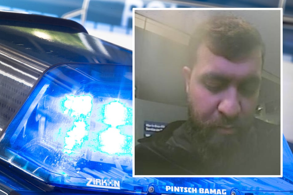 Mit diesem Bild aus einer Überwachungskamera sucht die Polizei nach dem Tatverdächtigen.