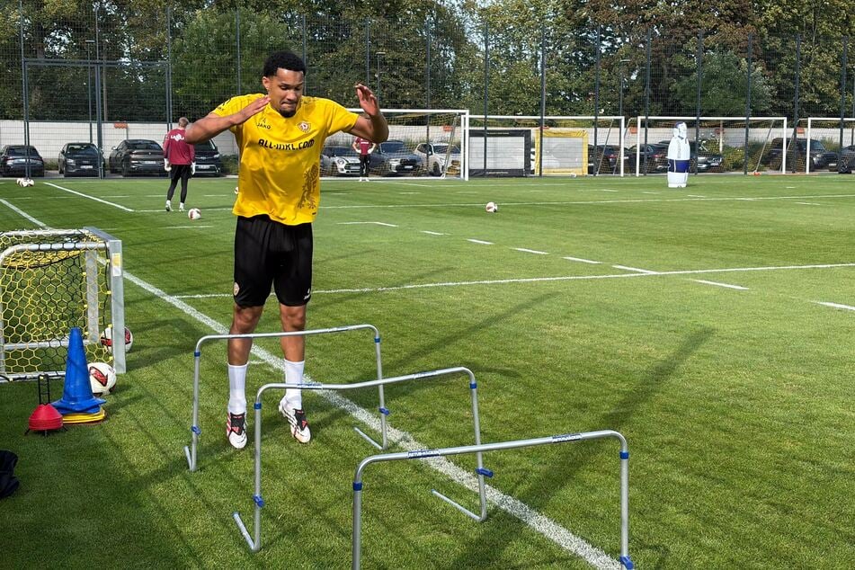 Kenneth Schmidt (24) arbeitet weiter individuell.