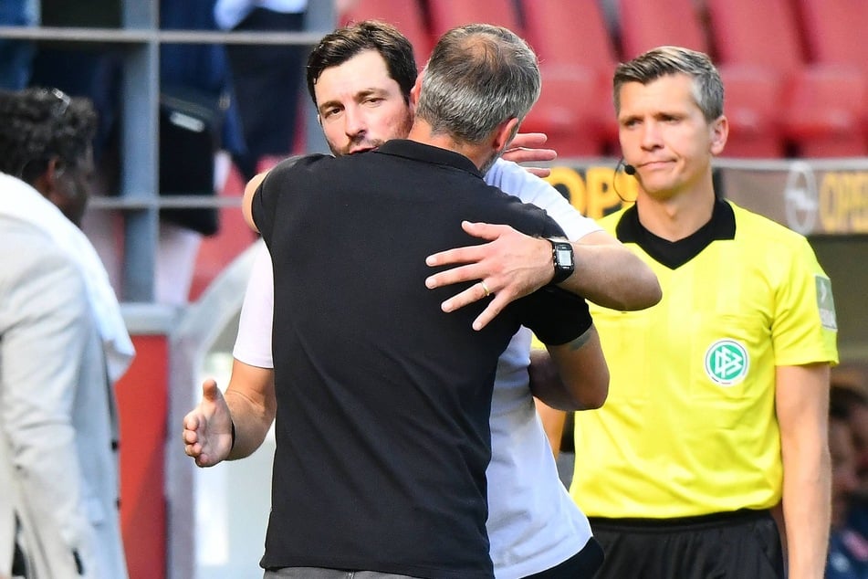 Hertha-Coach Sandro Schwarz (43) und RB-Trainer Marco Rose (46) verbindet eine jahrelange Freundschaft.