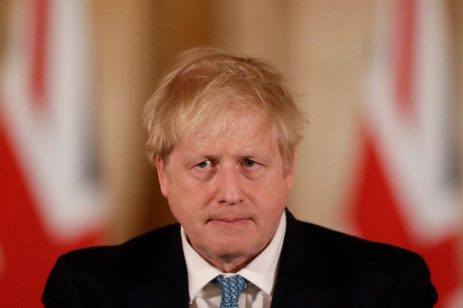 Boris Johnson, Premierminister von Großbritannien, spricht bei einer Pressekonferenz in der 10 Downing Street bezüglich des neuartigen Coronavirus.