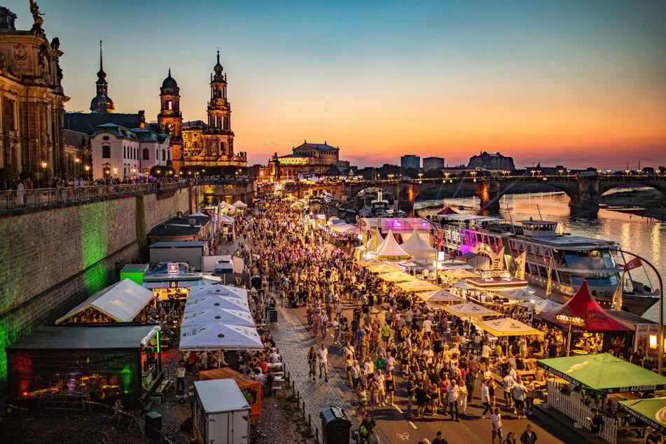 Das Terrassenufer kann wegen der Brückenbaustelle nicht wie in den Vorjahren als Stadtfestmeile genutzt werden.