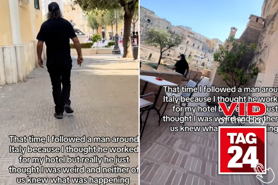 This woman accidentally followed a stranger through Italy, thinking he was her hotel guide!