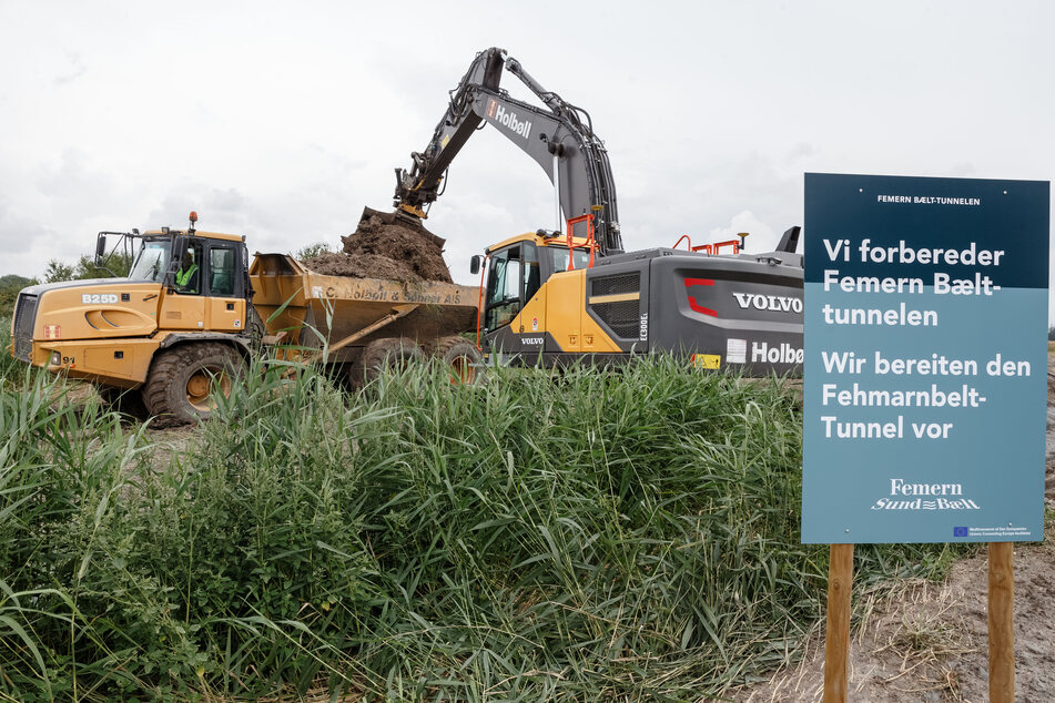 Auf der dänischen Seite haben erste Bauarbeiten am Fehmarnbelt-Tunnel bereits begonnen.