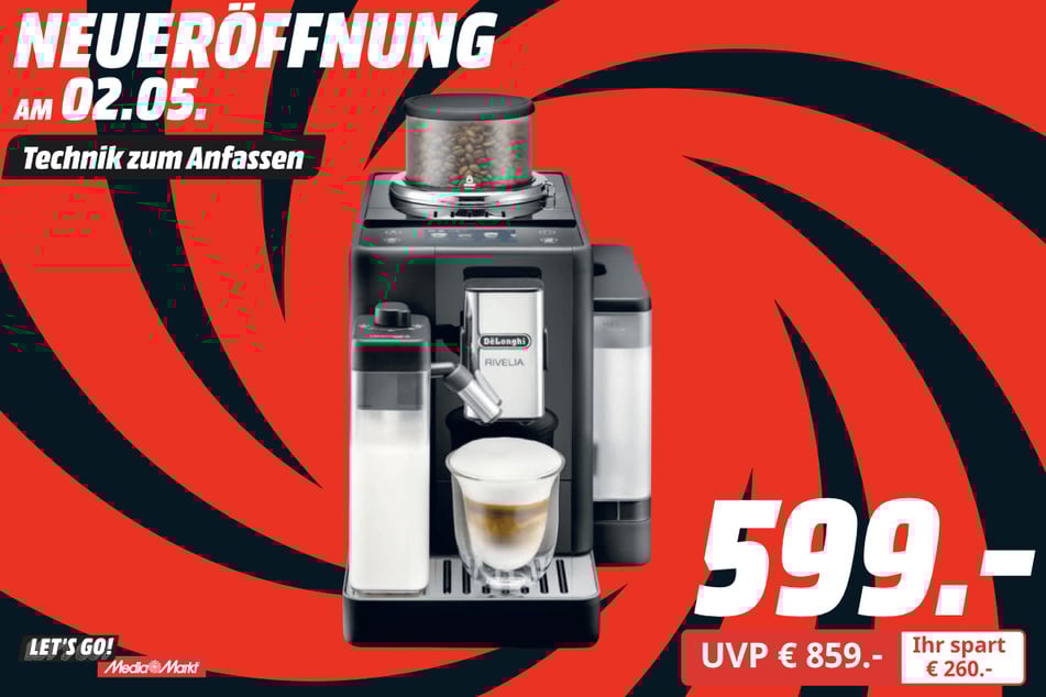 DeLonghi-Kaffeevollautomat für 599 statt 859 Euro.