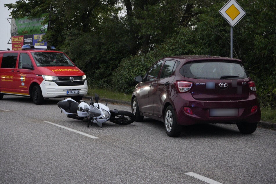Auf der B183 in Prosigk kam es am Donnerstag zu einem Unfall mit einem Motorrad.