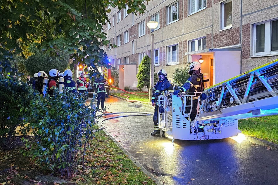 In Eisleben brannte am Abend eine Wohnung.