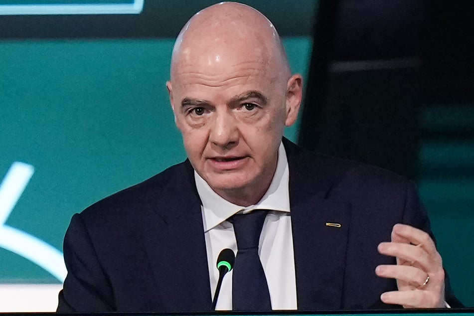 FIFA-Präsident Gianni Infantino (56) spricht während des 76. FIFA-Kongresses.