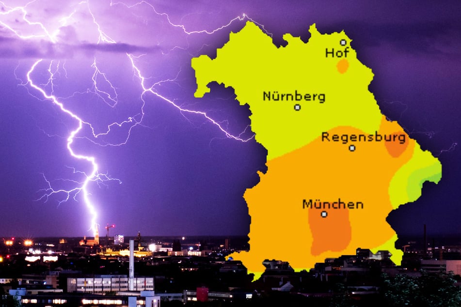 Gewitter, Hagel, Sturmböen! So (mies) wird das Wetter in Bayern heute und die kommenden Tage