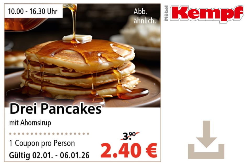 Hier klicken und den Coupon herunterladen.