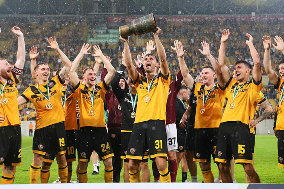 Sachsenpokal-Champion Dynamo Dresden könnte acht Jahre nach der Erstrunden-Sensation wieder RB Leipzig empfangen