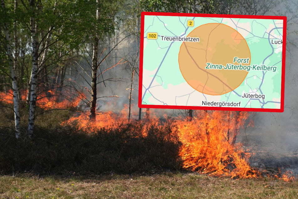 Weiterer Waldbrand wütet auf früherem Militärgelände in Brandenburg: NINA warnt