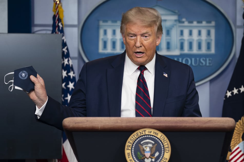 Donald Trump (73) äußerte sich am Rande einer Pressekonferenz im Weißen Haus auch zum Epstein-Skandal.
