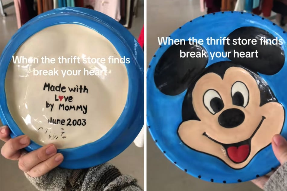 Frau kauft verstaubten Vintage-Teller: Was sie auf der Rückseite entdeckt, sorgt für Gänsehaut