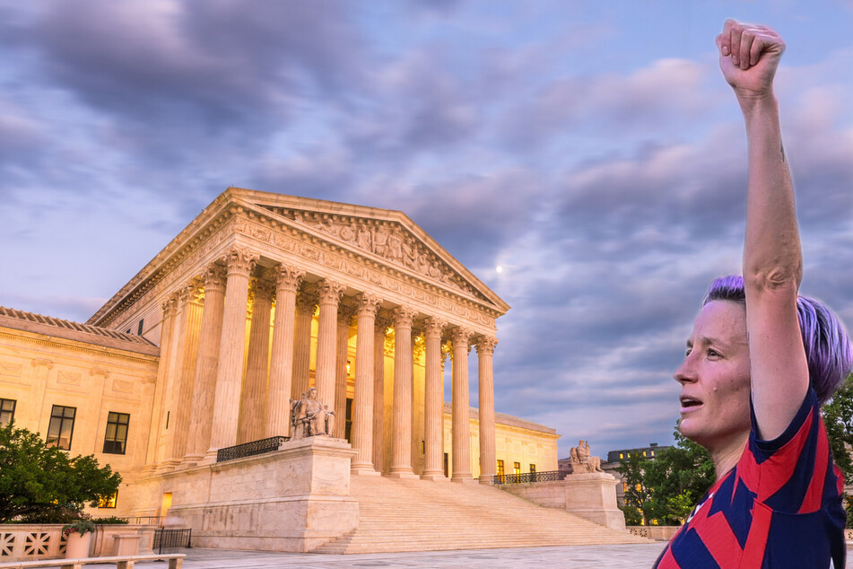 Megan Rapinoe, along with over 500 other female athletes, coaches, and sports associations, signed a formal appeal to the Supreme Court to protect abortion rights (stock image).