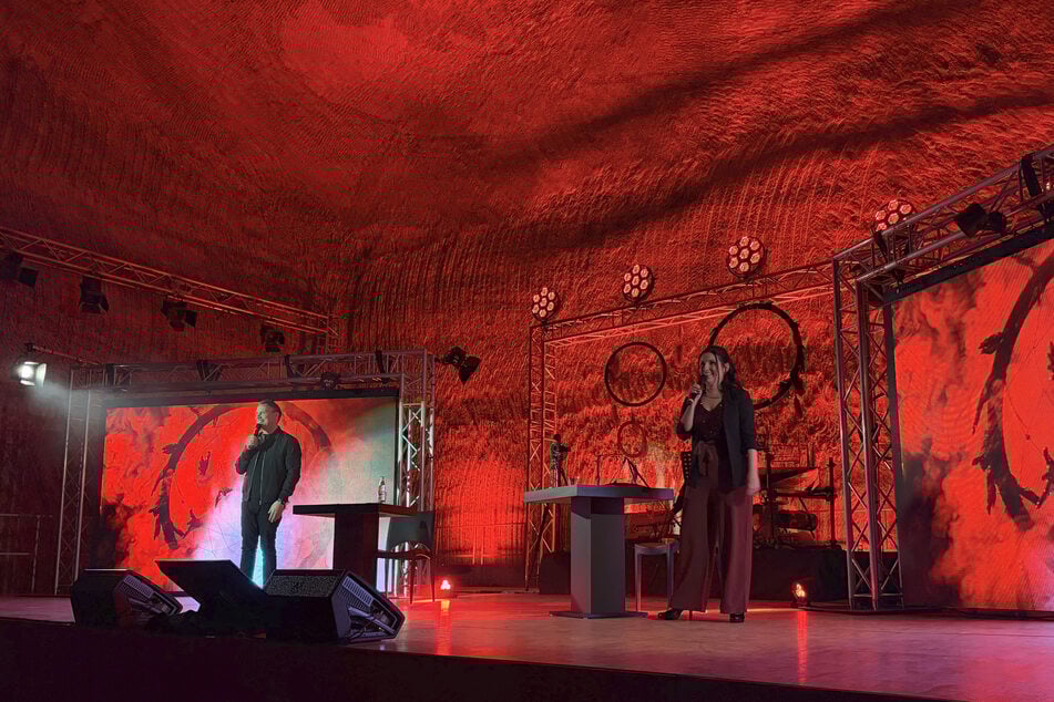 Im Bergwerk Sondershausen präsentierten Sebastian Fitzek und Annika Strauss ihr gemeinsames Buch vor außergewöhnlicher Kulisse unter Tage.