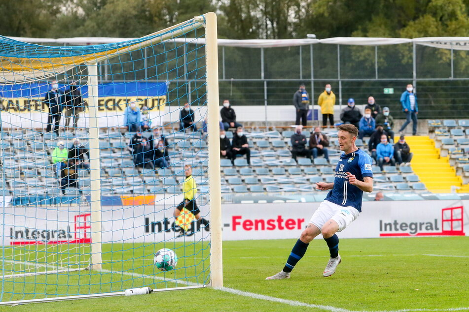 Der Treffer zum 0:1 in Jena war für Christian Bickel (30) eine der leichteren Übungen.