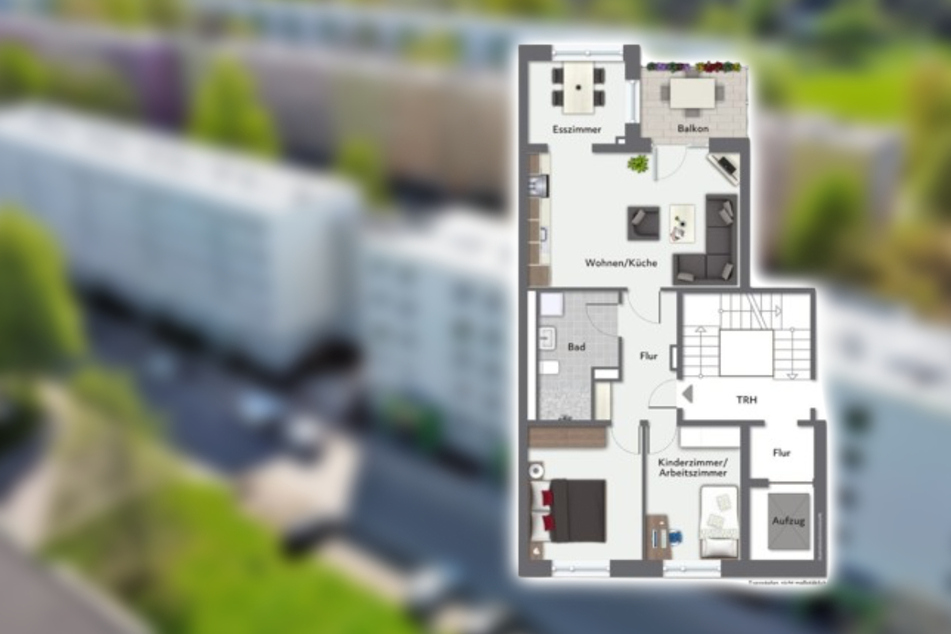 Diese frisch sanierte 3-Raum-Wohnung ist gerade in Chemnitz frei
