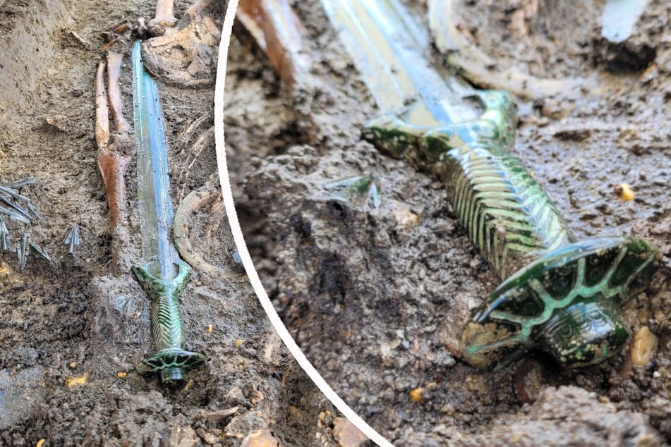 3000 Jahre altes Schwert zwischen Knochen entdeckt: Internet munkelt über Fluch