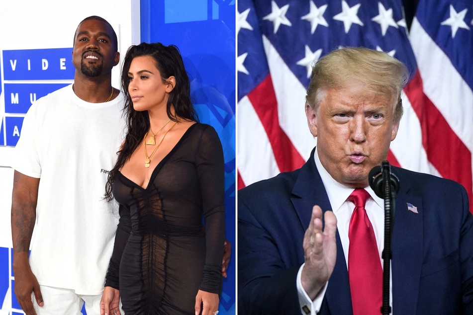 Former President Donald Trump shared a social media post on Wednesday slamming model Kim Kardashian for being "overrated" while praising her ex Kanye West.