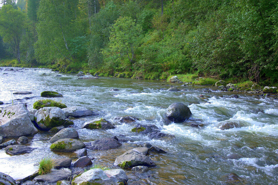 Imagine your stress flowing out of you like water down a river.