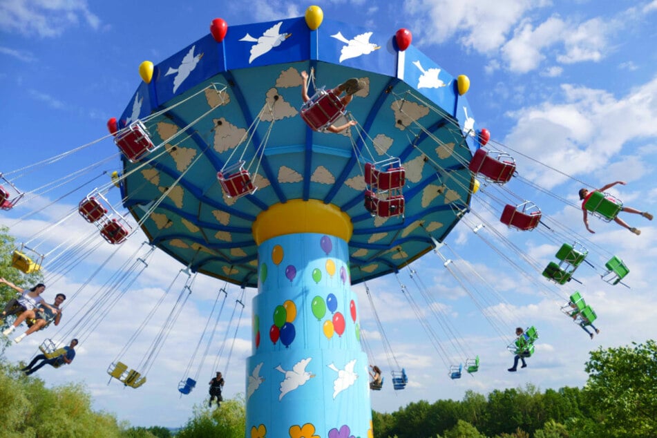 Das Kettenkarussell gehört zu den Highlights im Sonnenlandpark.