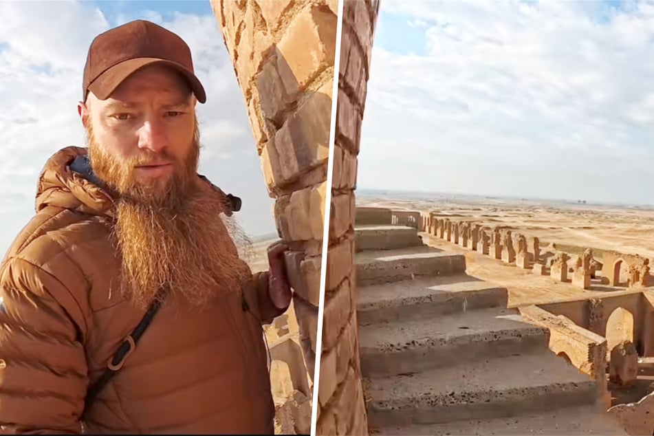 Die schmalen Stufen bieten einen wunderschönen Ausblick über die Stadt.