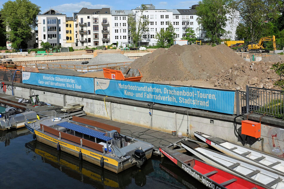 Leipzig: Baustelle Leipziger Stadthafen: Wie der aktuelle Stand ist und was alles kommen soll