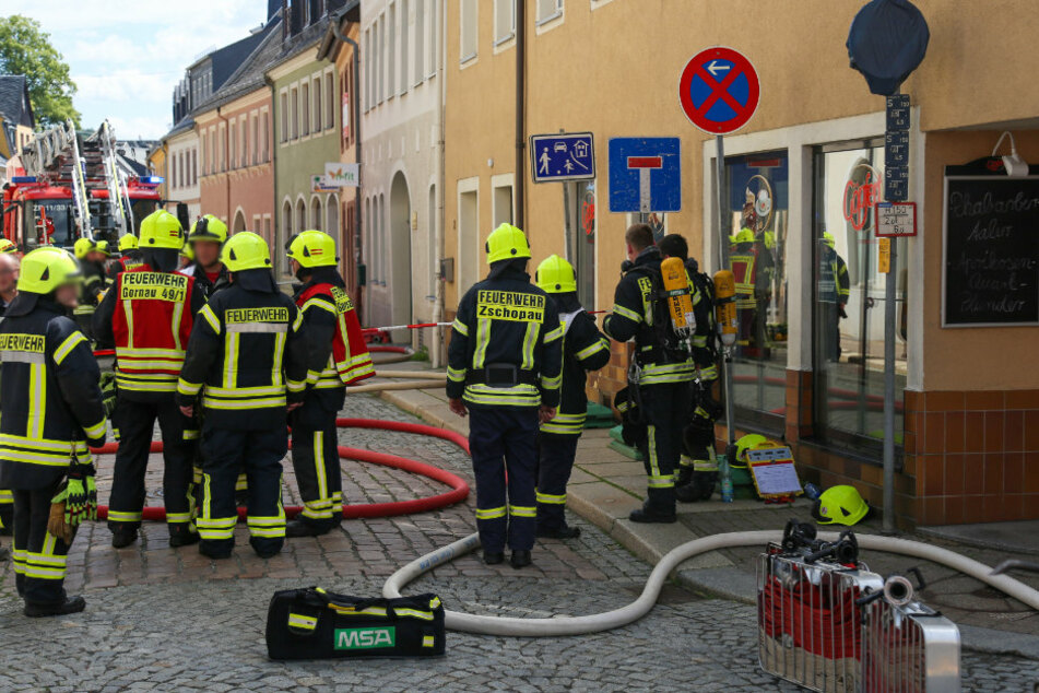 Neben der Zschopauer Feuerwehr, war auch die Feuerwehr Gornau und Krumhermersdorf im Einsatz.