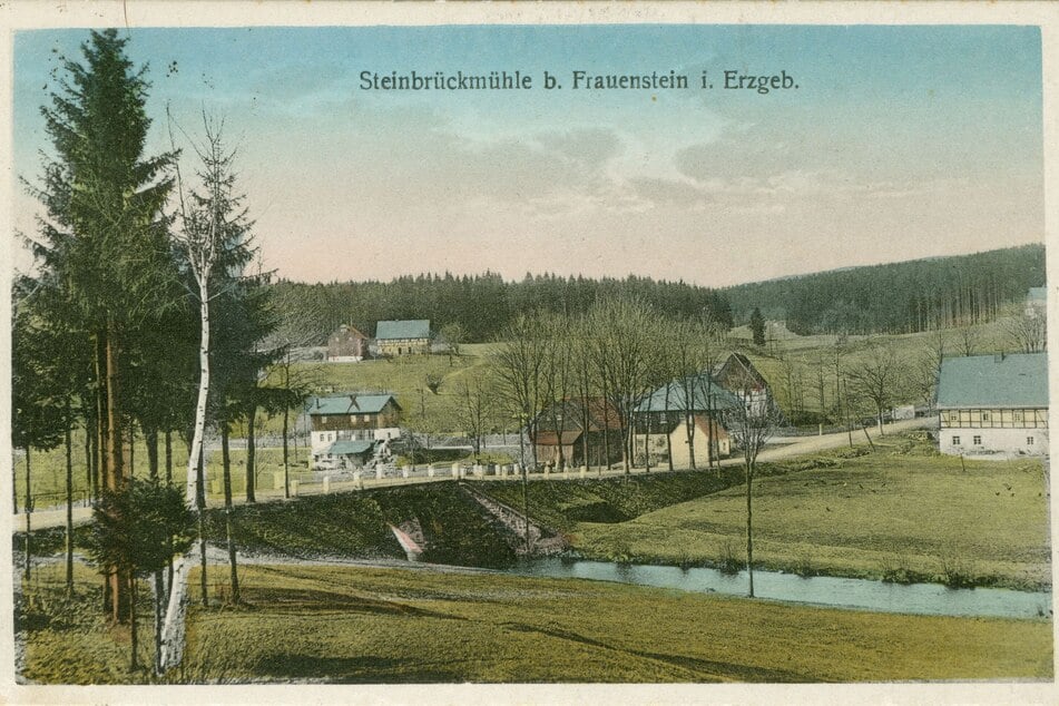 Echtes Postkartenmotiv: Steinbrückmühle war einst ein Osterzgebirgs-Idyll.