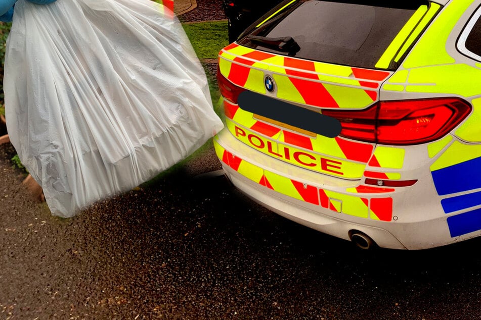 The customer got his kebab delivered by the police (collage).