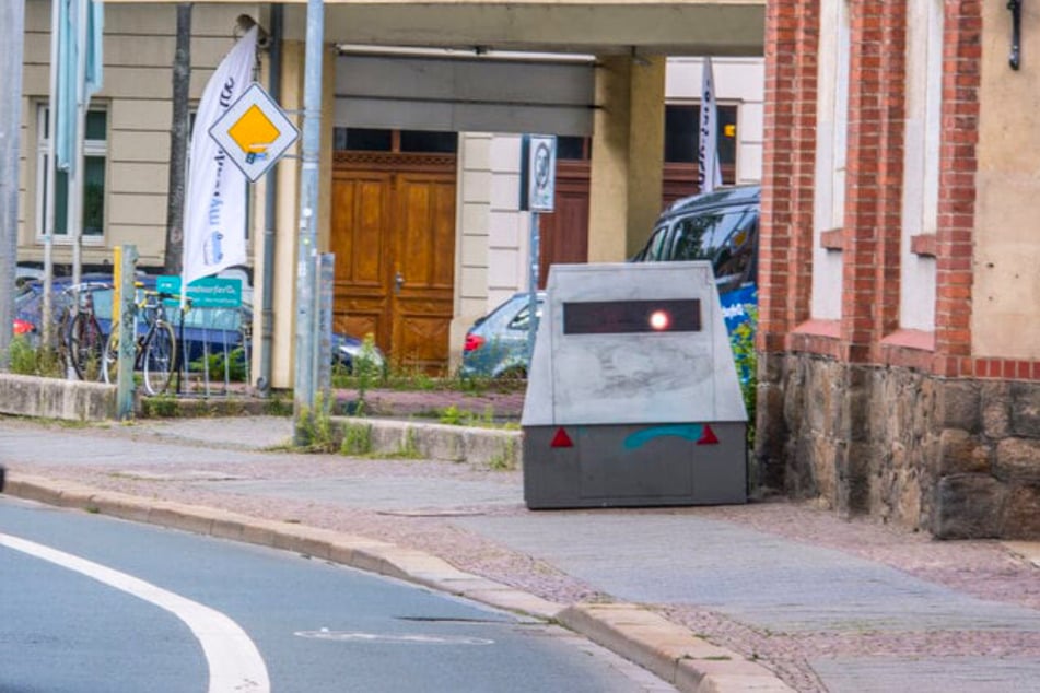 Wieder einmal wurde ein solcher Superblitzer in Leipzig beschmiert, diesmal in Eutritzsch. (Archivbild)