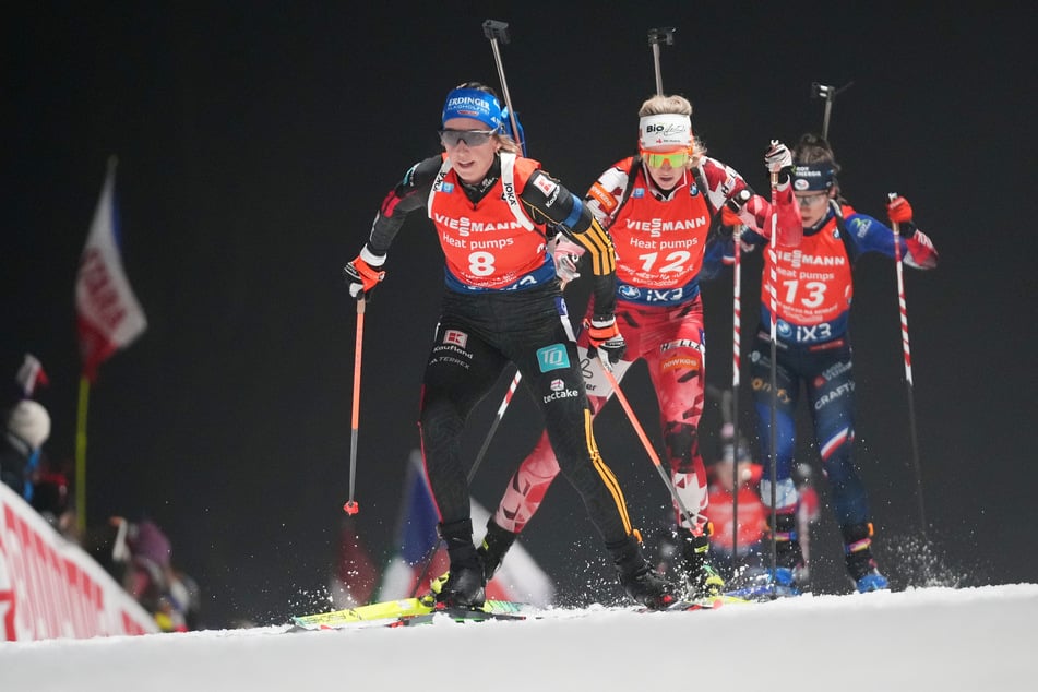 Franziska Preuß (31, l.) lief offenbar am Sonntag zum letzten Mal im Weltcup. Nach den Olympischen Spielen könnte Schluss sein.