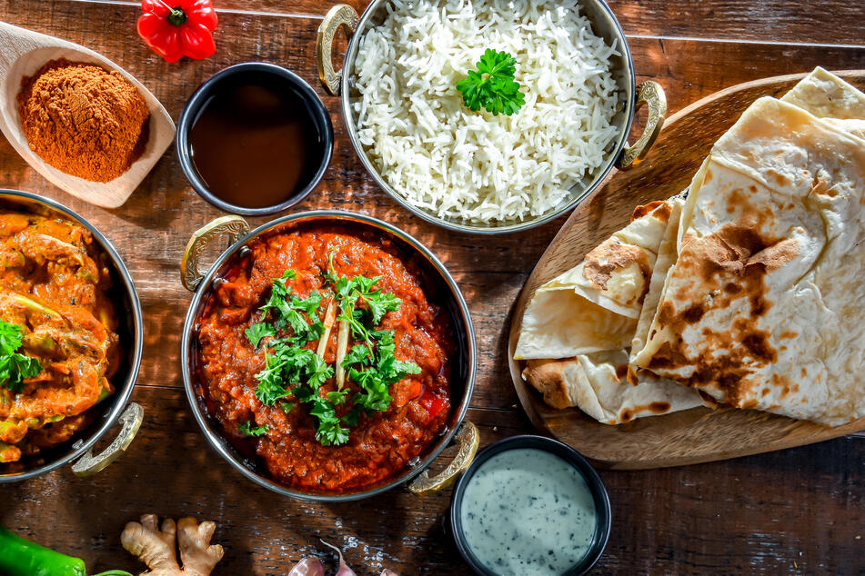 Naan bread is the perfect thing to pair with a North Indian-style curry.